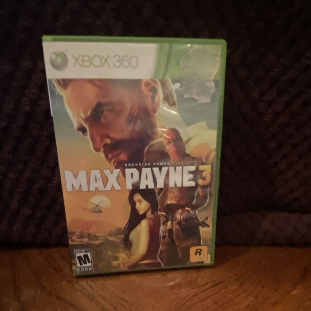 Xbox 360 Rockstar Games Max Payne 3 M Shooter Manual Included w/ Case & Discs